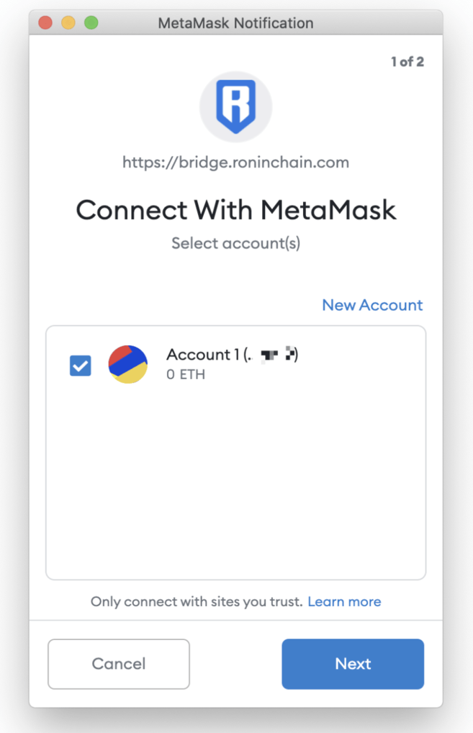 connect with metamask