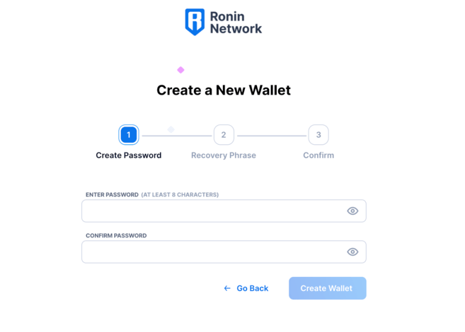 create a new ronin wallet