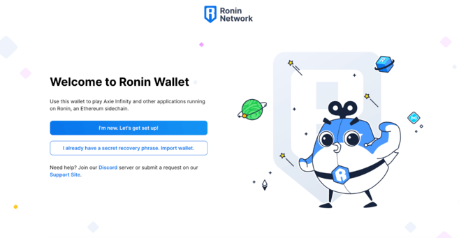 install ronin wallet extension