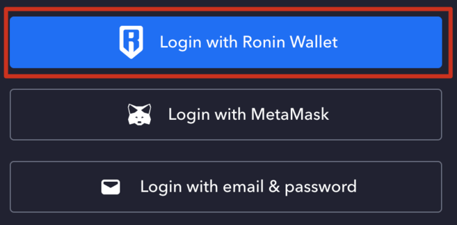 login with ronin wallet axie infinity