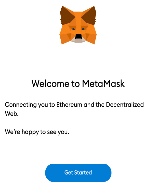 welcome to metamask