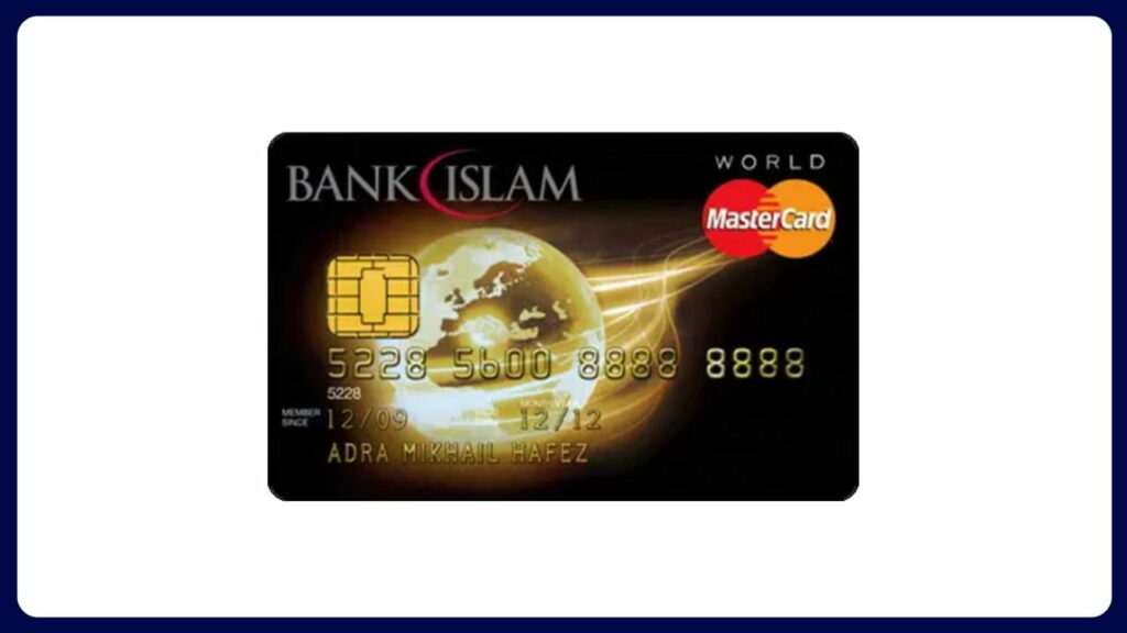bank islam world mastercard card credit i