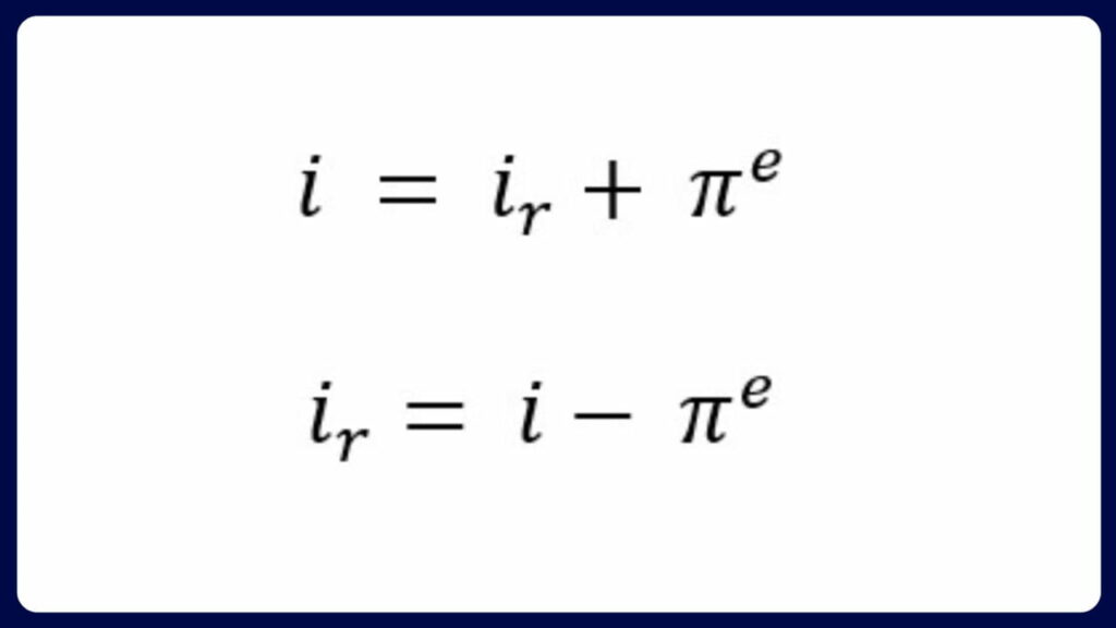 formula fisher equation konsep real interest rate