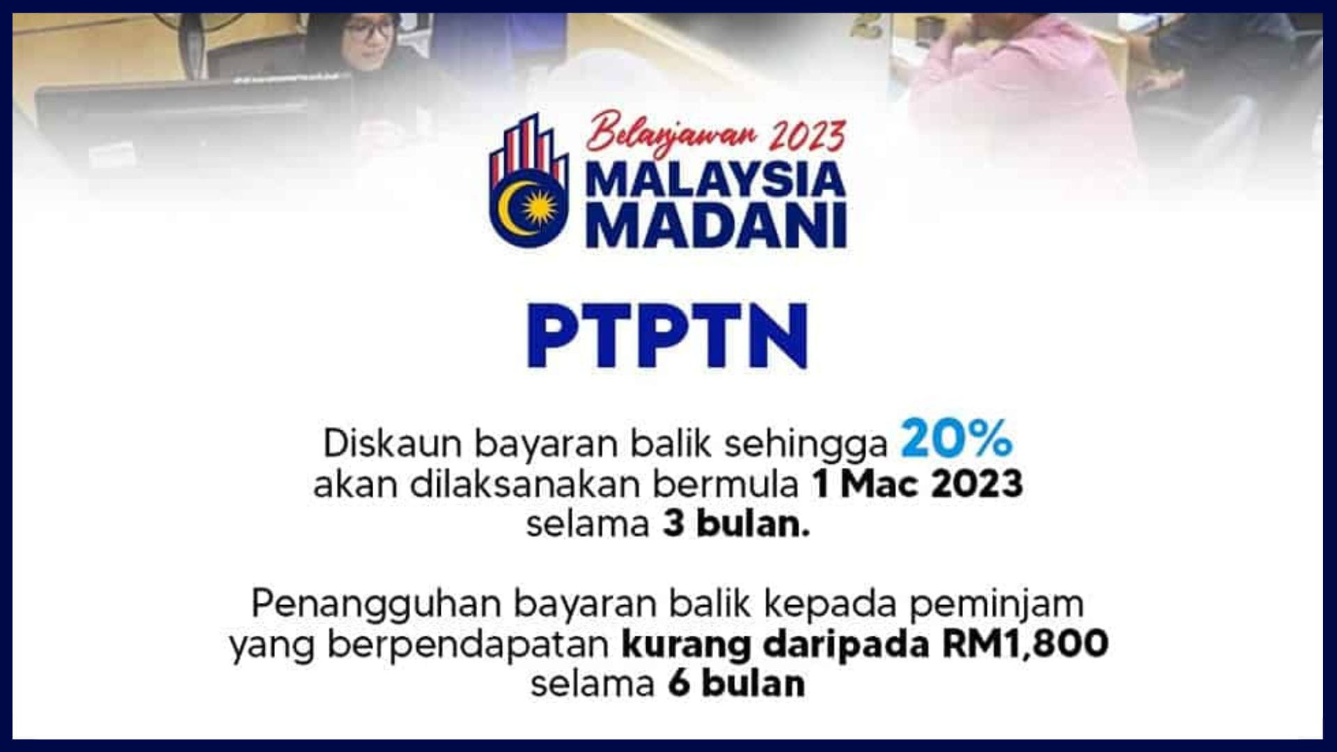 Diskaun Bayaran Balik Pinjaman PTPTN | All Maklumat Terkini